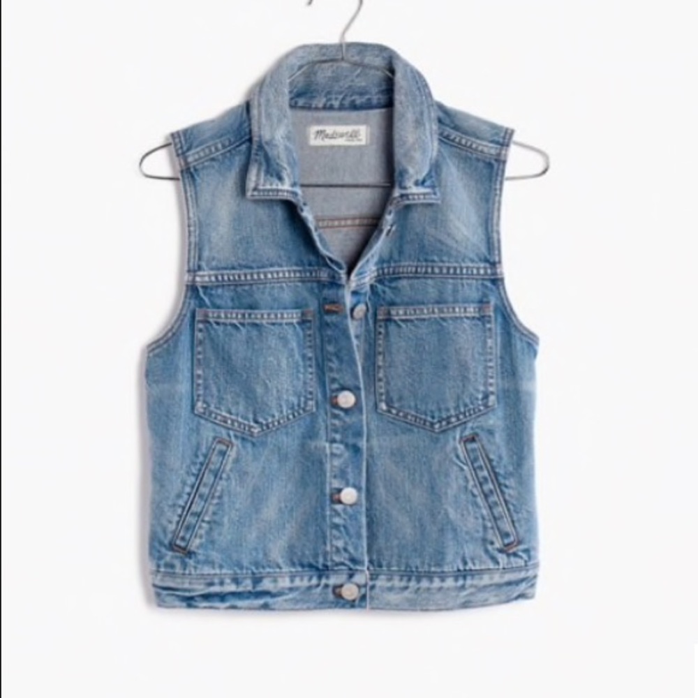 Madewell "the pocket" jean vest